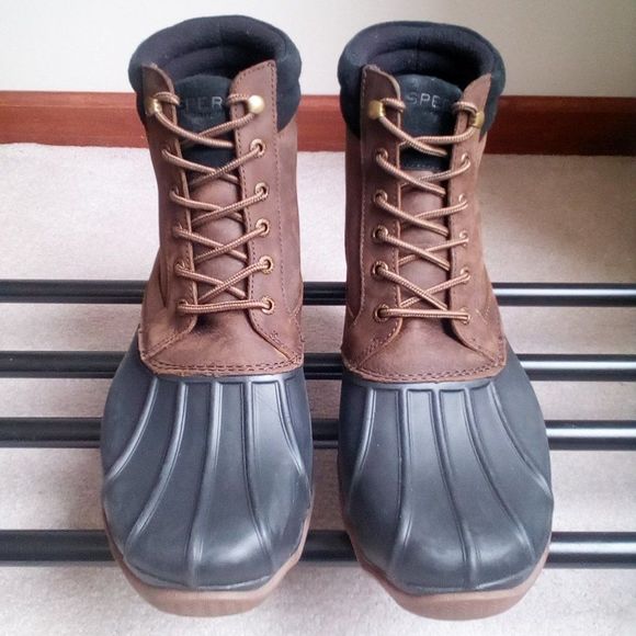SPERRY Men's 19274 Brewster Waterproof Leather Duck Boots - BRAND NEW - Picture 1 of 7